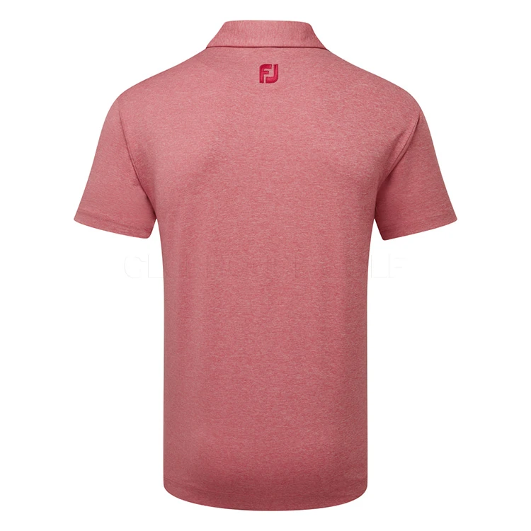 FootJoy Heather Self Collar Lisle Golf Polo Shirt - Image 3