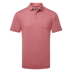 FootJoy Heather Self Collar Lisle Golf Polo Shirt
