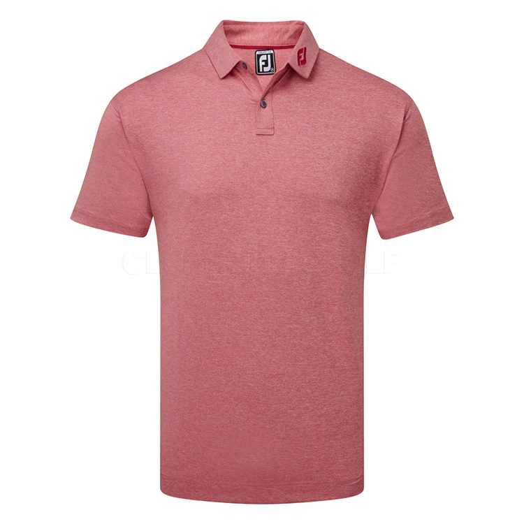 FootJoy Heather Self Collar Lisle Golf Polo Shirt